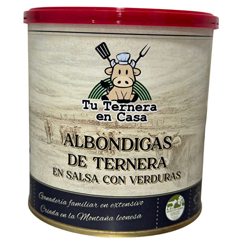Albóndigas de ternera en salsa con verduras 750 g