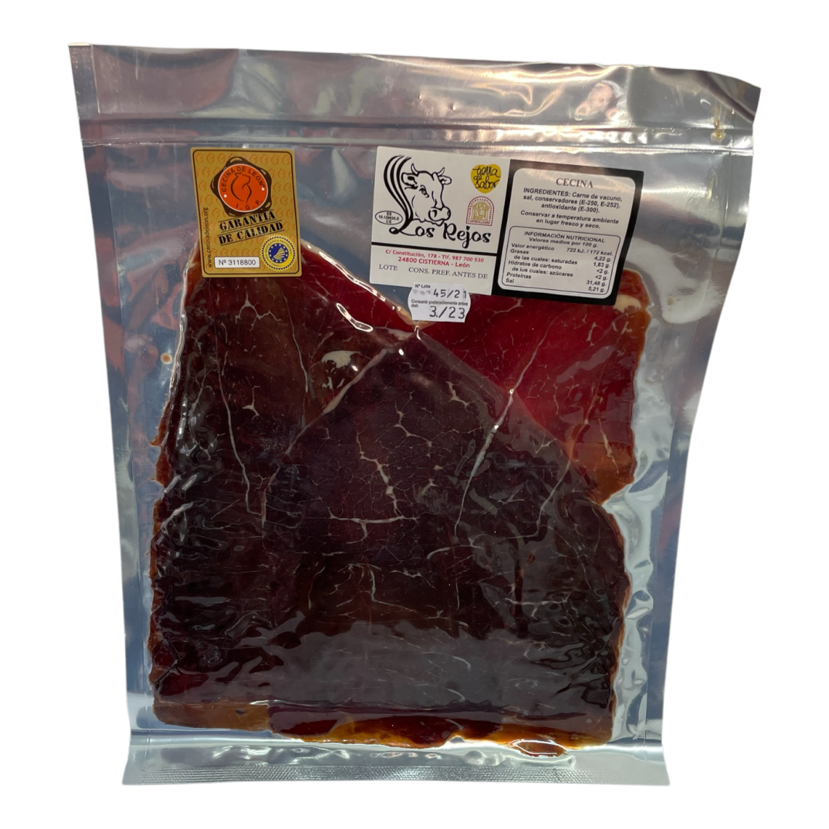 Cecina de León Loncheada