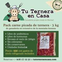 Pack de Carne Picada de Ternera Ecológica 3kg