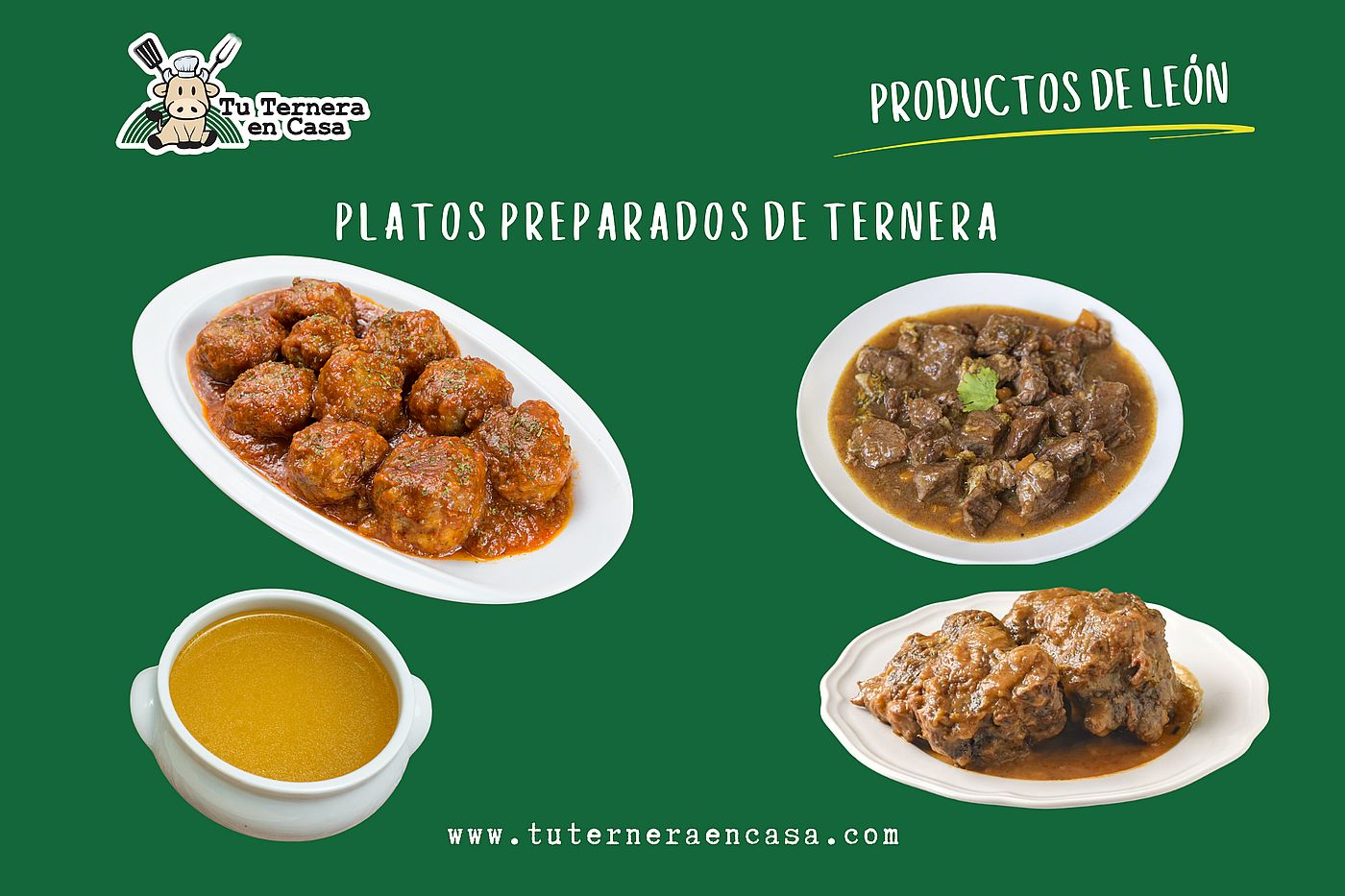 Tu Ternera en Casa Cocinada - Platos preparados con carne de nuestra ganadería